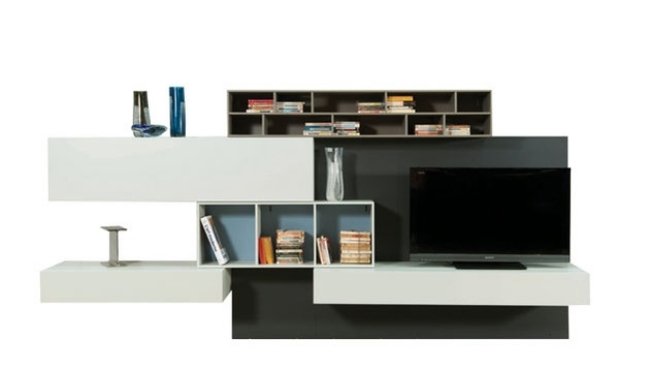 moderné nástenné systémy dekoračné vázy Držiak na CD televízor