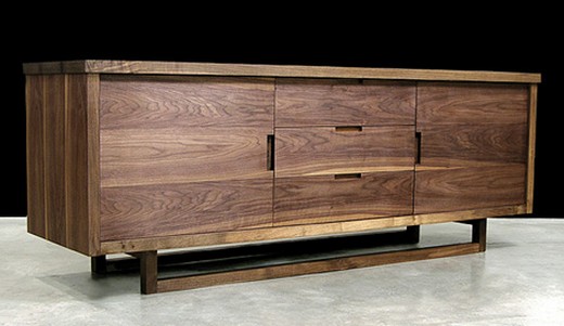 Komoda do obývačky-exotická farba tmavého dreva Skrinka do obývačky-exotická farba tmavého dreva