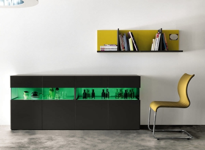 prvky-kredenc-čierna-farebná-led-osvetlenie