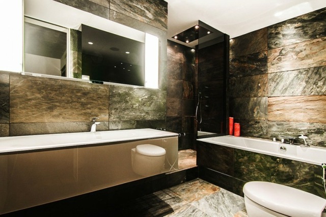 Kúpeľne navrhujú prírodné materiály