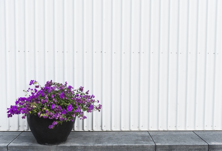 Ochranný plot hliníkový nepriehľadný biely