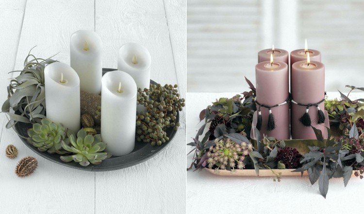 Vyrobte si moderné adventné vence so sukulentmi moderné-adventné-veniec-drotári-moderné-adventné-veniec-nápady-vianočné-sukulentné-sviečky