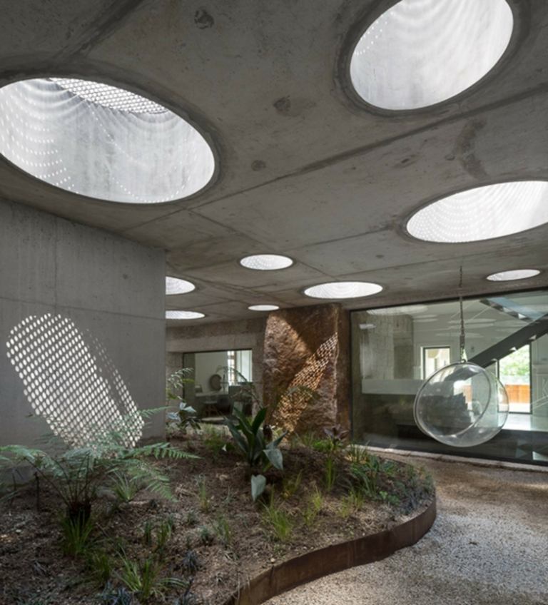 nápady na otvory pre štrkové podlahy v modernom vidieckom štýle