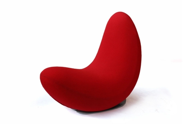 dizajn hojdacieho kresla rosso di albizzate červený