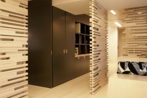 zaujímavá-dekorácia-nápad-drevené-podlahové dosky