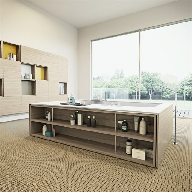 voľne stojaca-vírivka-integrované-poličky-zariadenie do kúpelne