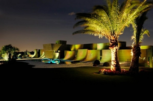 moderný dom s LED osvetlením