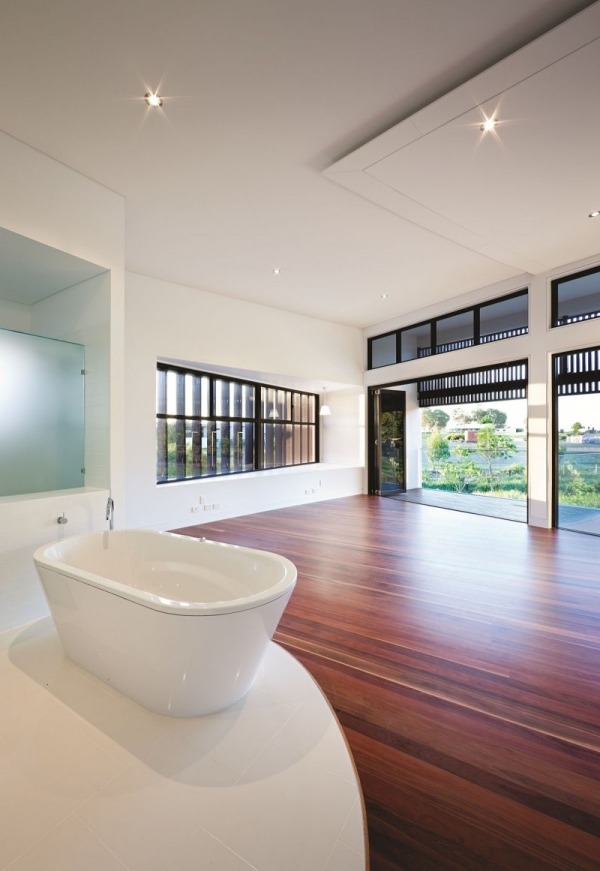 moderný dom elegantný dizajn vaňa