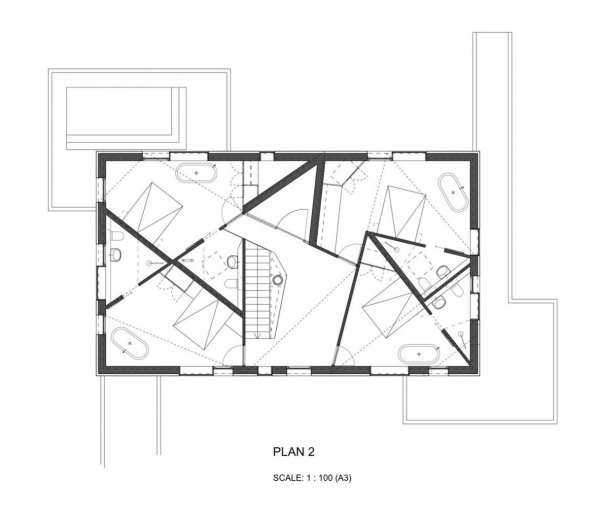 dizajn prázdninová vila plánovanie strechy dizajnová dovolenková vila v plánovaní strechy zo sukulentov
