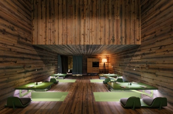 japonský vplyv na dizajn interiéru drevo