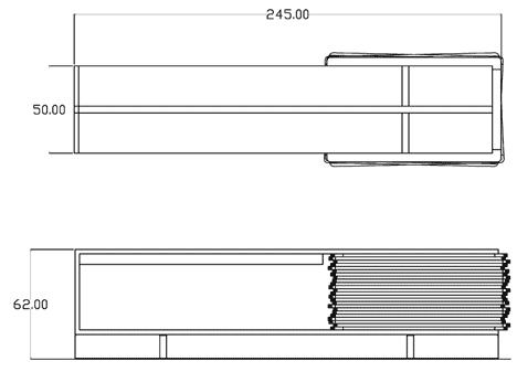 Bufetové skrine Stack-Esrawe Studio Bufetová skrinka Stack-Esrawe Studio-Outline orechové drevo