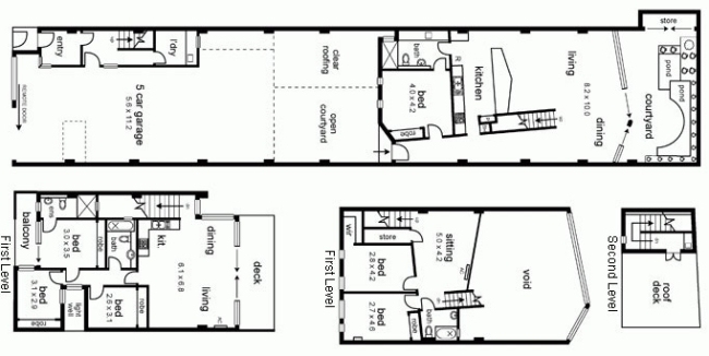 Pôdorys moderného domu-2 rodinného domu Pôdorys moderného rodinného domu