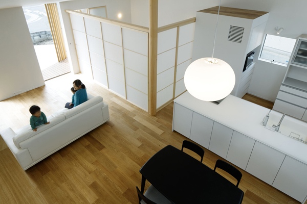 biele kuchynské posuvné dvere Moderné rodinné rodinné biele kuchynské posuvné dvere