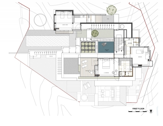 moderný dom mexiko maza chk arquitectura prvé poschodie