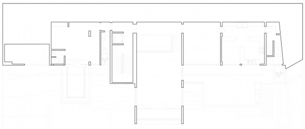 svah domu pohľad na plán architektúry lima