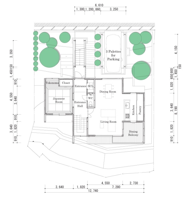svah domu na prvom poschodí od kenji yanagawa
