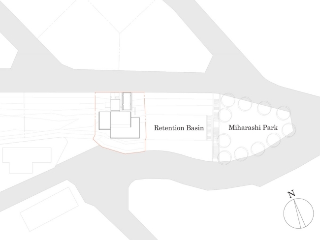 plán polohy svah domu od kenji yanagawa