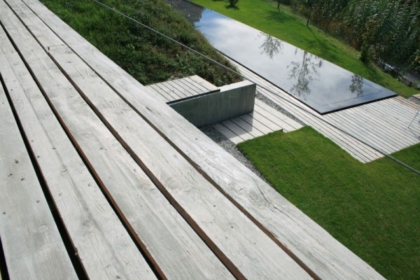 horné poschodie domu betónové debniace dosky dizajn architektúra moderná