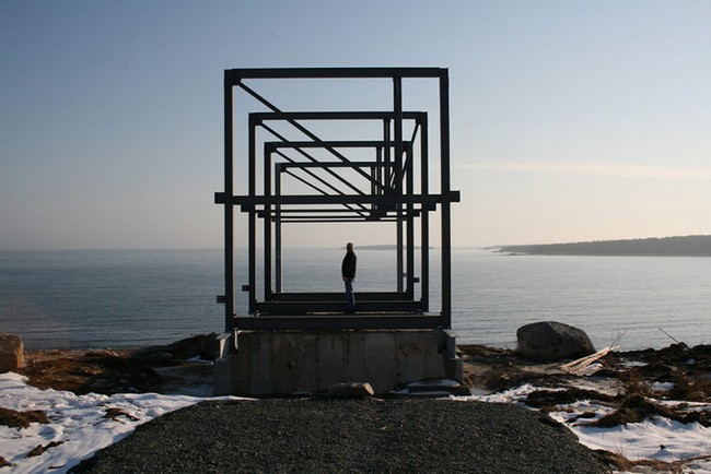 fantastický výhľad na modernú budovu rekreačného domu