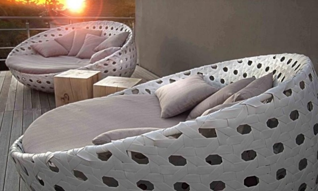 nápady na dekoráciu terasy, tipy na dizajn obývacieho nábytku