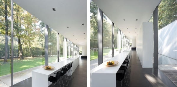 domová sklená skrinka predĺžená koncepcia stavby