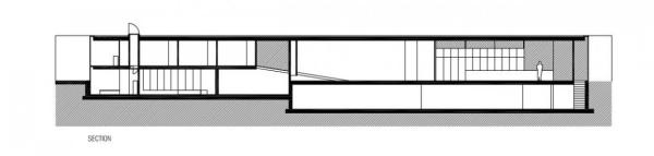 plán domu rouce prierez
