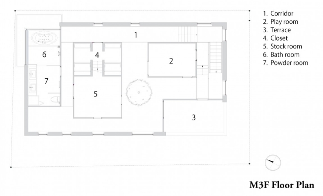 Pôdorys domu Kre v Tokiu v Japonsku Kre-house-floor-plan-plan- plan-