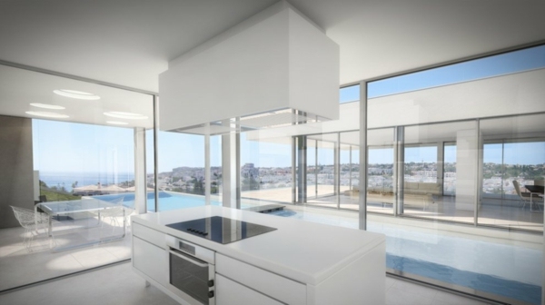 biela minimalistická interiérová kuchyňa biela-minimalistická-interiér-kuchyňa