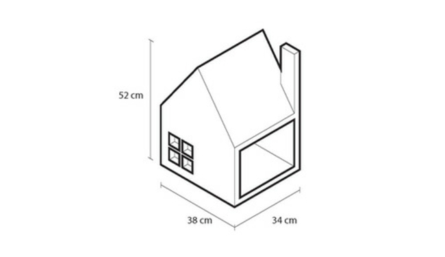 Nábytok pre domáce zvieratá mačací dom rozmery dizajnový plán Rozmery dizajnový projekt kartón