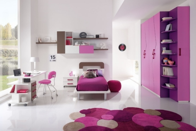 detská izba-zostava-dievča-fialka-orgován-bielo-hnedá