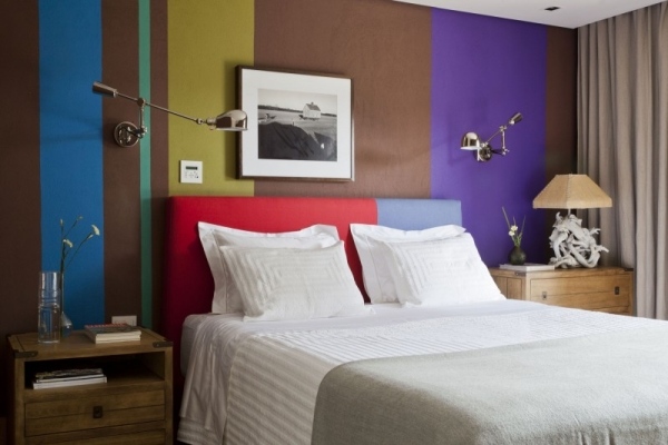 pestrofarebná nástenná dekorácia dizajn farmy v sao paolo