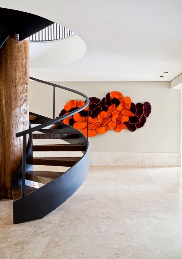 točité schody dizajn vidieckeho domu v sao paolo