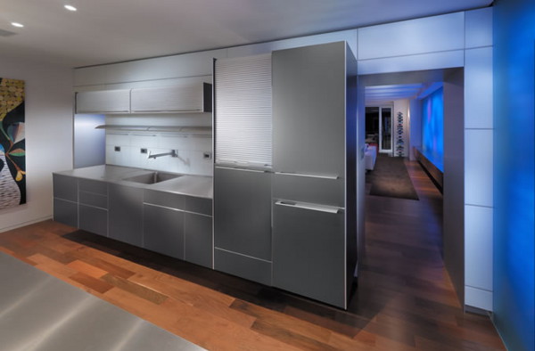 Moderný byt v San Francisco modrej Moderný loft v San Francisco modrej