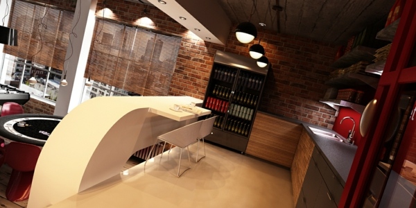 červená kuchynská oceľová kuchynská linka červená kuchynská oceľová kuchynská linka