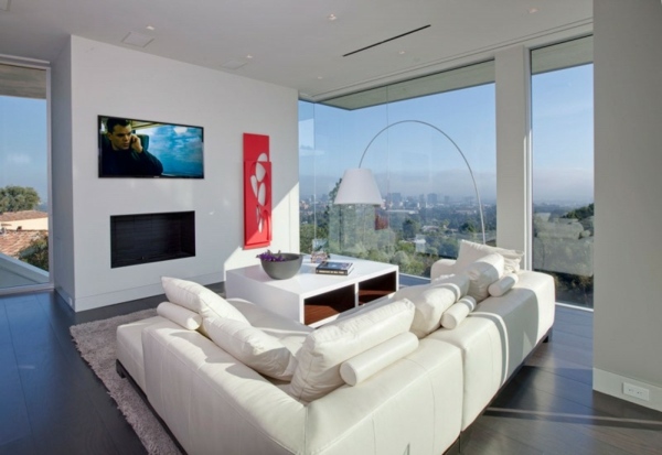 biely nábytok do obývačky