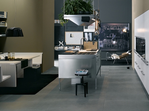 Oceľové prevedenie v kuchyni