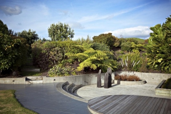 Udržiavané záhradné druhy rastlín nápady drevená terasa