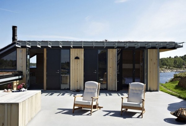 moderný plážový dom - terasa