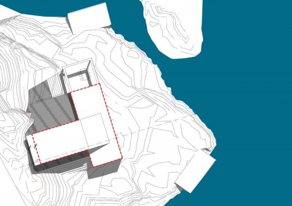 Plán výstavby pobrežného domu v Nórsku