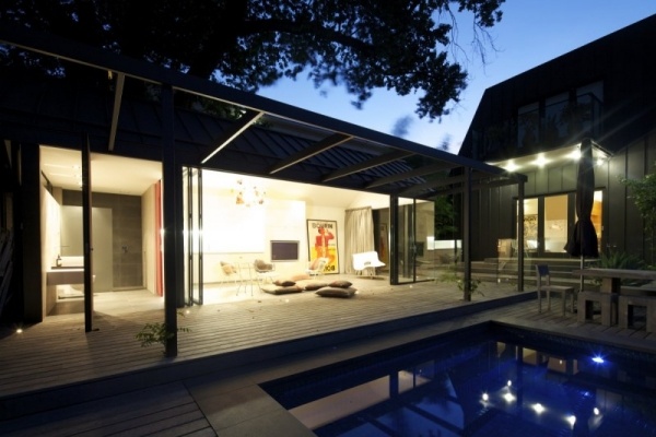 súkromný dom pri bazéne delostrelecký baldachýn tieniaci baldachýn