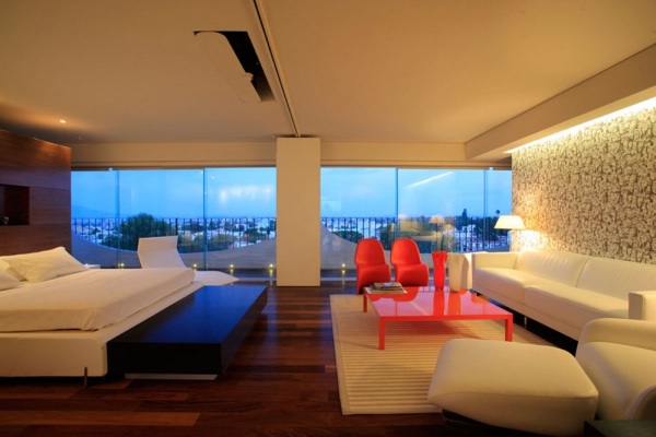 moderný nábytok v spálni