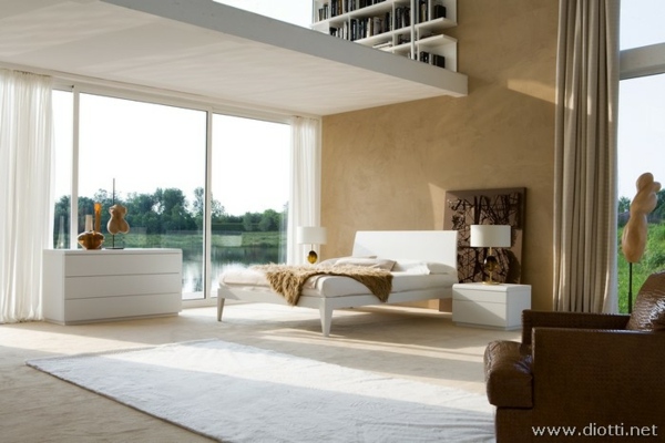 svetlé farby v dizajne spálne