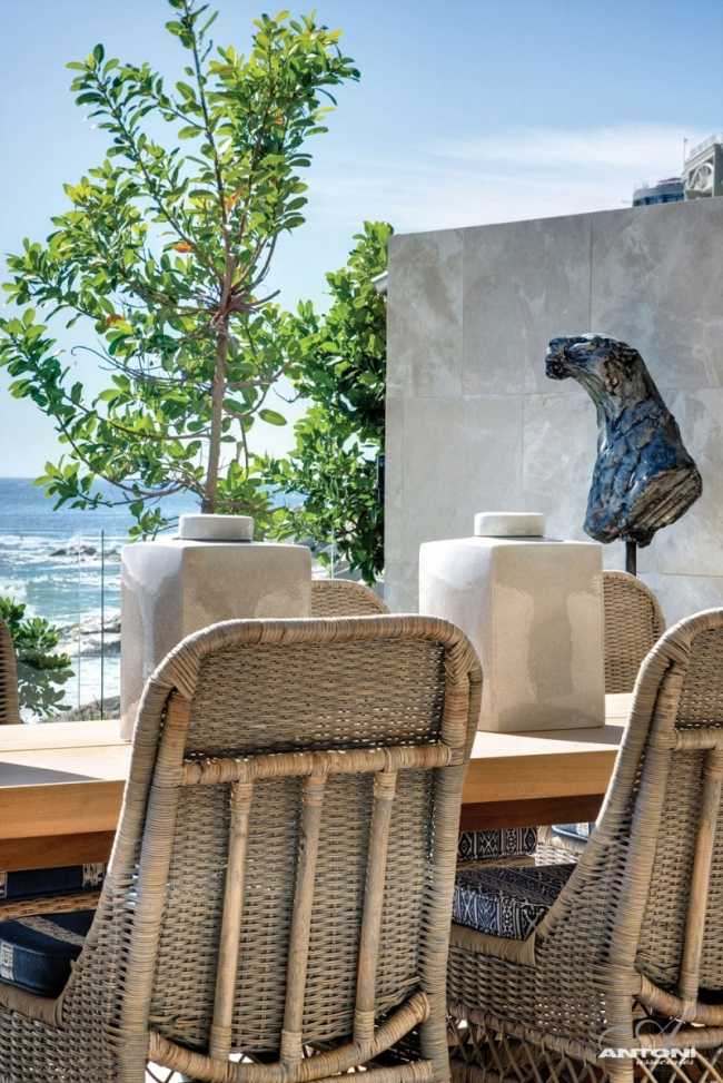 pobrežný dom Kapské mesto Antoni spája terasy umelecké diela plážový dom antoni spája terasu umelecké diela