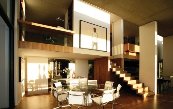 Otvorený plán-obývacia časť-dizajn-zariadenie-nápadov