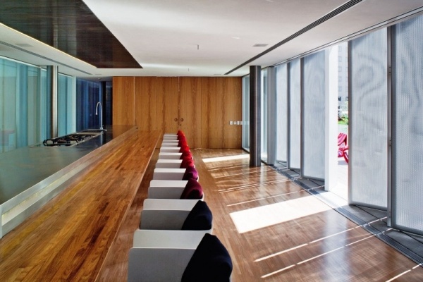 dizajnérske štúdio minimalistický interiérový jedálenský kút dizajnérske štúdio s minimalistickým vnútorným jedálenským kútom