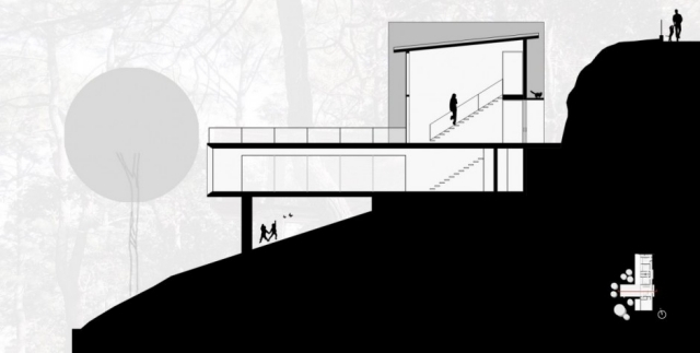 moderná obytná budova na úbočí ema architects mexico moderný dom na úbočí ema architects mexico