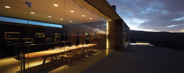 casa mirador vinice casablanca sklenené okná od podlahy po strop