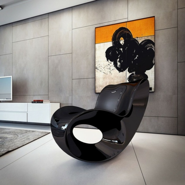 čierna vysoko lesklá plastová dlažba