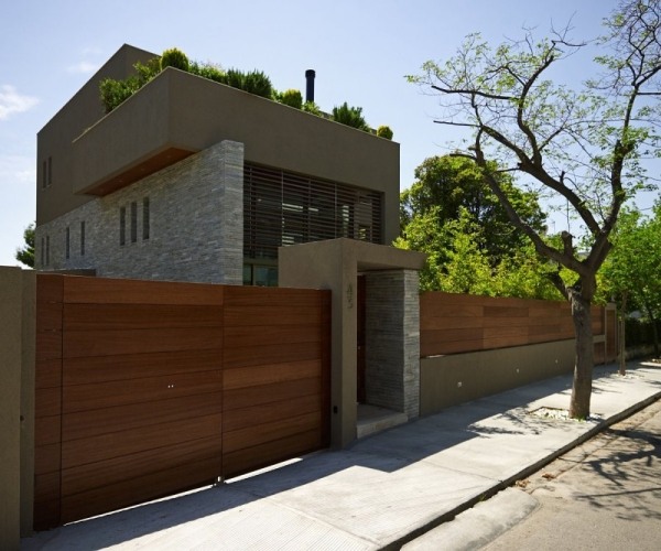Moderný domov Athens Koukourakis Associates Moderná obytná budova Athens Koukourakis Associates