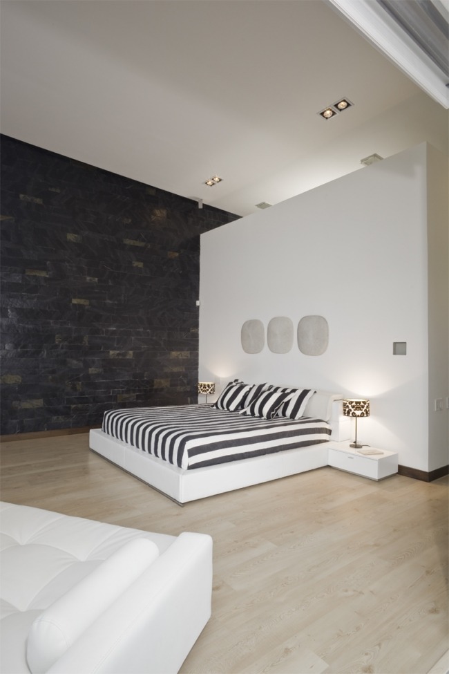 las palmas dom dizajn spálne kamenný múr carlos molina las palmas dom spálňa carlos molina kamenný múr